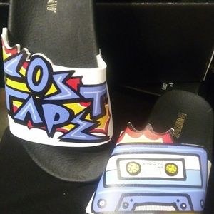 Iconic banded slippers